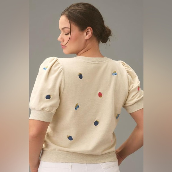 Anthropologie T.La Puff-Sleeve Pullover - Picture 2 of 8